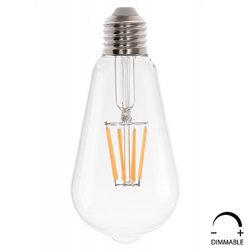 ΛΑΜΠΤΗΡΑΣ FB94188.01 LED FILAMENT 8W E27 DIMMABLE 3000K ΔΙΑΦΑΝΟΣ