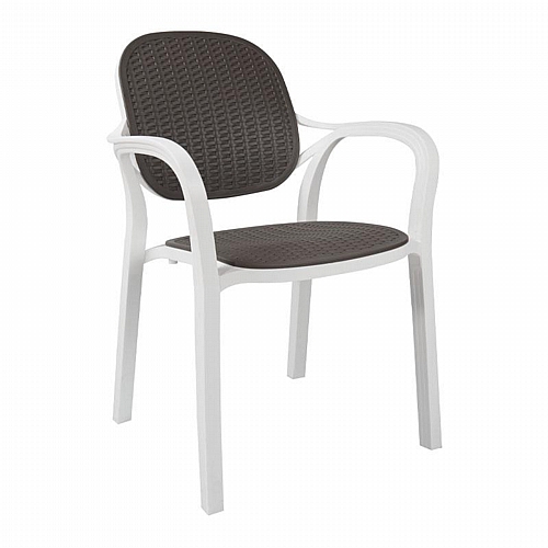 ΚΑΡΕΚΛΑ ΚΗΠΟΥ Fylliana Eliza ΛΕΥΚΟ-ΑΝΘΡΑΚΙ ΧΡΩΜΑ 57x41x83εκ