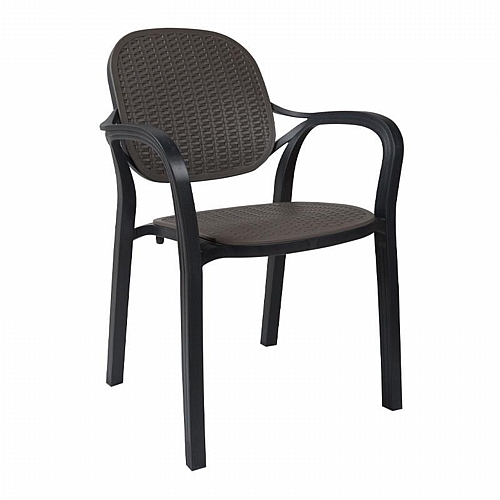 ΚΑΡΕΚΛΑ ΚΗΠΟΥ Fylliana Eliza ΑΝΘΡΑΚΙ ΧΡΩΜΑ 57x41x83εκ