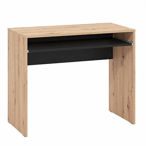 ΓΡΑΦΕΙΟ PARIS ARTISAN OAK-ΜΑΥΡΟ 90x45x74εκ