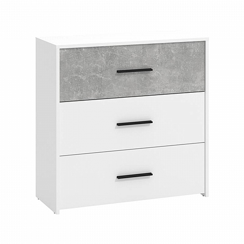 ΣΥΡΤΑΡΙΕΡΑ VARADERO 3F ΛΕΥΚΟ-CONCRETE 80,5x33x80,5εκ