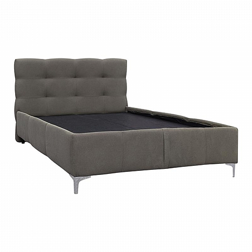 ΚΡΕΒΑΤΙ ΜΕ ΠΑΤΩΜΑ Fylliana SALVADOR ΓΚΡΙ ΧΡΩΜΑ 170x220x110εκ