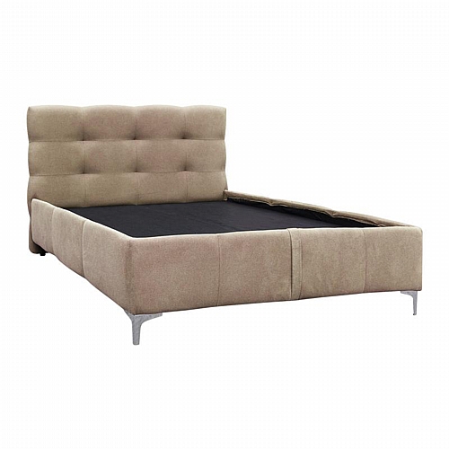 ΚΡΕΒΑΤΙ ΜΕ ΠΑΤΩΜΑ Fylliana SALVADOR ΜΠΕΖ ΧΡΩΜΑ 170x220x110εκ