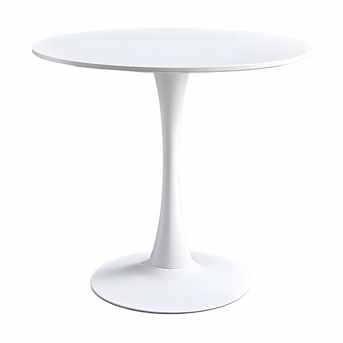 Τραπέζι Elijah pakoworld λευκό Φ60x74cm