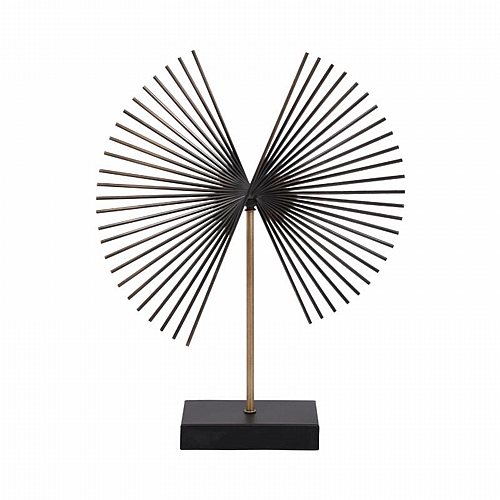 ΕΠΙΤΡΑΠΕΖΙΟ ΜΕΤΑΛΛΙΚΟ ΔΙΑΚΟΣΜΗΤΙΚΟ Fylliana Windmill ΜΠΡΟΝΖΕ ΧΡΩΜΑ 38x10x43 sls