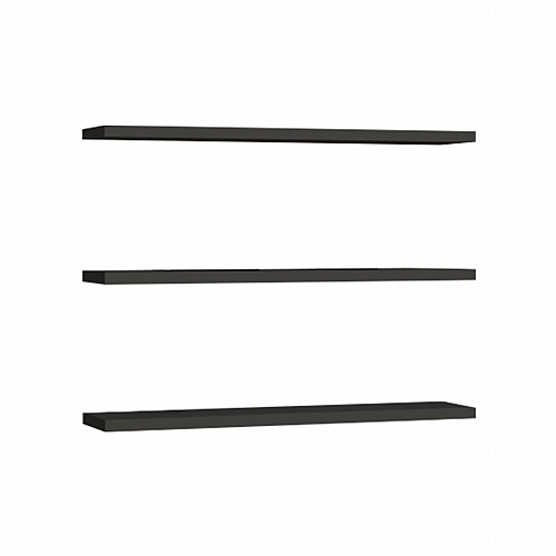 Ραφιέρα τοίχου Edna pakoworld σετ 3τεμ μελαμίνη σε ανθρακί απόχρωση 60x14.5x1.8εκ Ραφιέρα τοίχου Edna pakoworld σετ 3τεμ μελαμίνη σε ανθρακί απόχρωση 60x14.5x1.8εκ