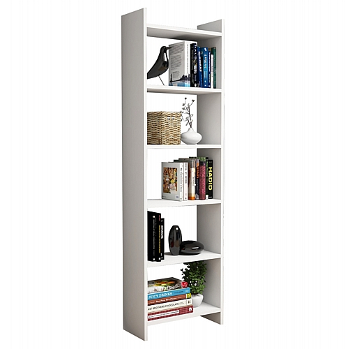 ΒΙΒΛΙΟΘΗΚΗ ΜΕΛΑΜΙΝΗΣ ΛΕΥΚΗ FB99226.11 48,5x22x160Υ εκ.
