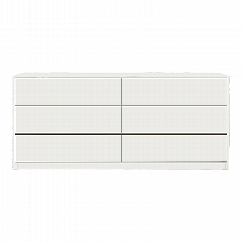 Συρταριέρα Kuanger pakoworld mdf σε λευκή απόχρωση 120x40x70εκ