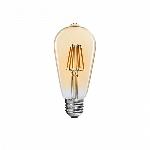 Λαμπτήρας LED ST64 Bulb pakoworld 4W 3000K E27 amber