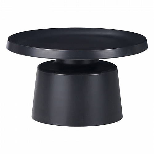 Τραπέζι σαλονιού Ginoze Inart μαύρο μέταλλο Φ70x40εκ Τραπέζι σαλονιού Ginoze Inart μαύρο μέταλλο Φ70x40εκ