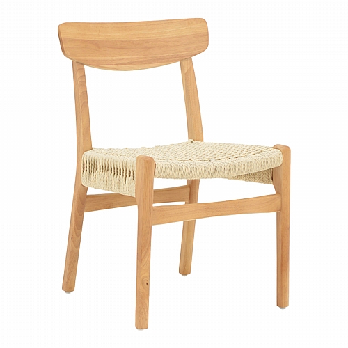 Καρέκλα Eaprine pakoworld φυσικό σχοινί-rubberwood 49x53x77εκ Καρέκλα Eaprine pakoworld φυσικό σχοινί-rubberwood 49x53x77εκ