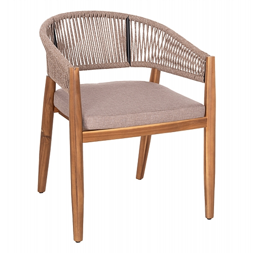 ΠΟΛΥΘΡΟΝΑ FB96135.02 ΞΥΛΟ ΑΚΑΚΙΑΣ ΦΥΣΙΚΟ-ΣΧΟΙΝΙ NYLON ΜΠΕΖ 59x58x76Υεκ.