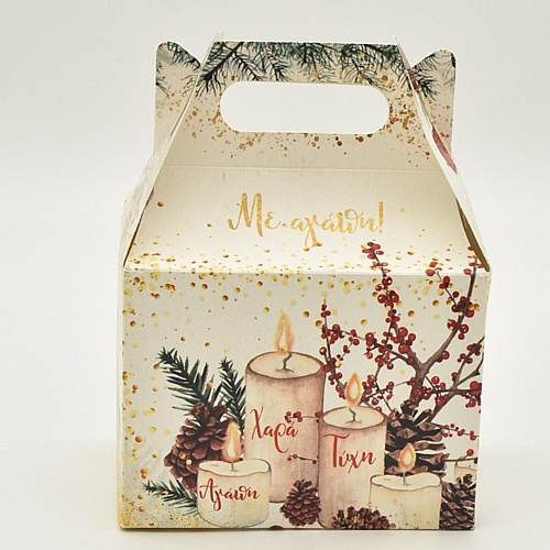 Χριστουγεννιάτικη κούπα με ευχές για την δασκάλα με δική του συσκευασία δώρου