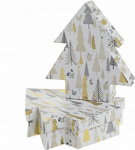 Χριστουγεννιάτικο κουτί σε σχήμα δέντρο