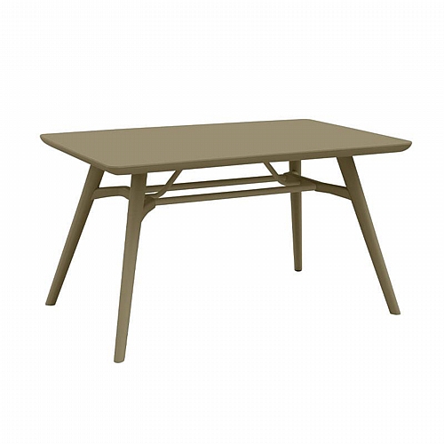 ΤΡΑΠΕΖΙ ΚΗΠΟΥ ΜΕ ABS ΕΠΙΦΑΝΕΙΑ FYLLIANA FL8863 CAPPUCCINO ΧΡΩΜΑ 135x79x75εκ
