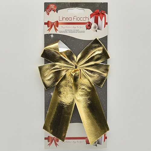 Χριστουγεννιάτικος διακοσμητικός φιόγκος σε χρυσό χρώμα