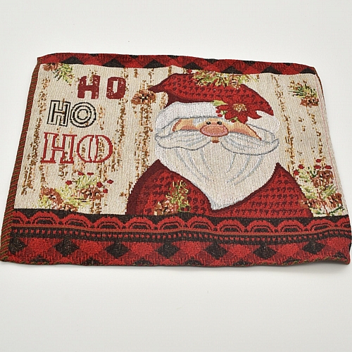 Χριστουγεννιάτικο υφασμάτινο σουπλά με εικονιζόμενο άγιο βασίλη