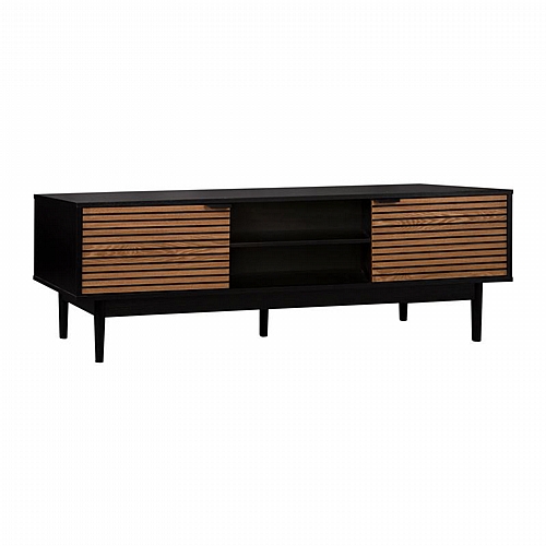 ΕΠΙΠΛΟ ΤΗΛΕΟΡΑΣΗΣ Fylliana Brooklyn Μαυρο-Φυσικό 140x40x50εκ