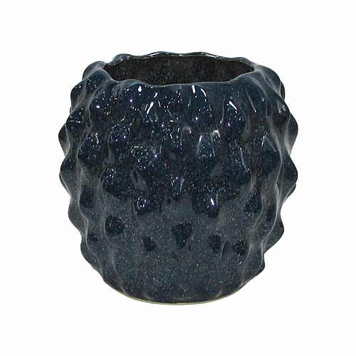 ΚΕΡΑΜΙΚΟ ΒΑΖΟ Fylliana Belinda ΜΠΛΕ ΧΡΩΜΑ 21x21x20εκ
