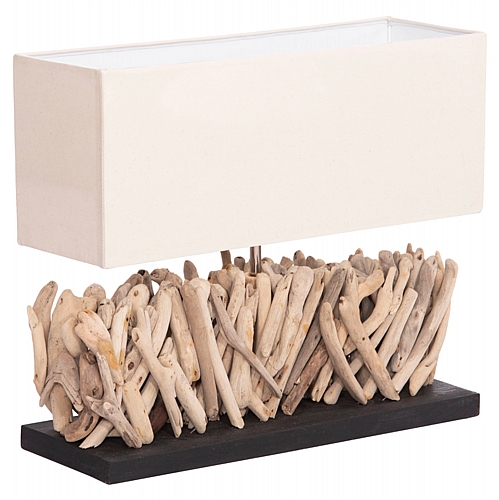ΕΠΙΤΡΑΠΕΖΙΟ ΟΡΘΟΓΩΝΙΟ ΦΩΤΙΣΤΙΚΟ FB94434 DRIFTWOOD & ΛΕΥΚΟ ΚΑΠΕΛΟ 56x16.5x43Υεκ.