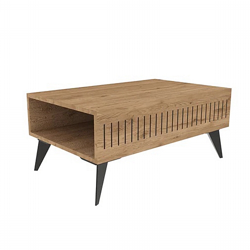 Τραπέζι Marla pakoworld σε oak απόχρωση 90x56x40εκ