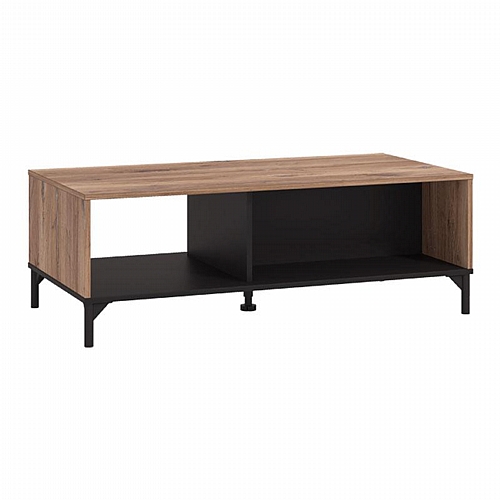 ΤΡΑΠΕΖΑΚΙ ΣΑΛΟΝΙΟΥ CORSICA FLAGSTAFF OAK-ΜΑΥΡΟ 120x60x45εκ