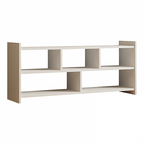 Έπιπλο τηλεόρασης Kapri pakoworld σε λευκή απόχρωση 120x28x55εκ