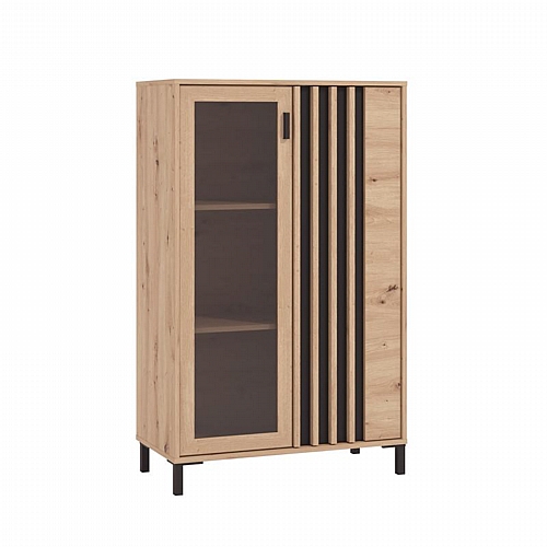 ΒΙΤΡΙΝΑ LAVAL 2K VS1 129 ARTISAN ΟΑΚ/ΜΑΥΡΟ 80x40x129εκ
