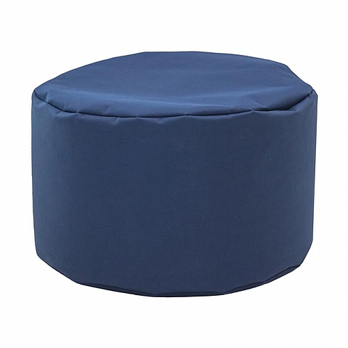 ΣΤΡΟΓΓΥΛΟ ΠΟΥΦ-ΣΚΑΜΠΟ Fylliana Cube ΜΠΛΕ ΧΡΩΜΑ 60x40εκ