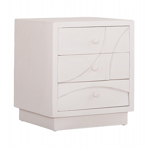 ΚΟΜΟΔΙΝΟ FB918047 MDF ΣΕ ΥΠΟΛΕΥΚΟ ΧΡΩΜΑ-3 ΣΥΡΤΑΡIA 48x38x55,5Υεκ.
