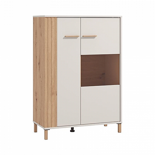 ΒΙΤΡΙΝΑ BELFORT 2K VS1 CASHMERE-ARTISAN OAK 85x40x122εκ o.r.s