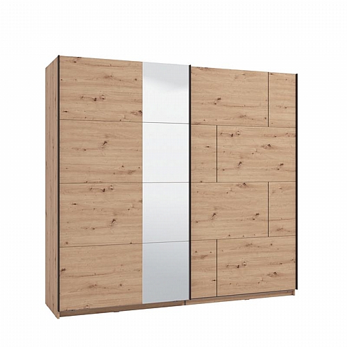 ΝΤΟΥΛΑΠΑ ALERIA 220 OG h205 ARTISAN OΑΚ ΧΡΩΜΑ 220x61x205εκ