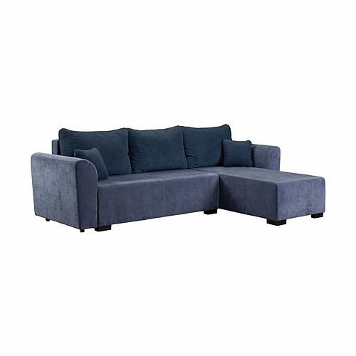 ΓΩΝΙΑΚΟΣ ΚΑΝΑΠΕΣ ΚΡΕΒΑΤΙ Migros ΜΠΛΕ ΧΡΩΜΑ 268x167x80εκ