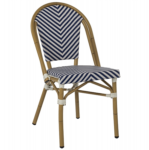 ΚΑΡΕΚΛΑ BAMBOO LOOK ΜΠΛΕ-ΛΕΥΚΟ FB95860.02 46x56x88Y εκ.