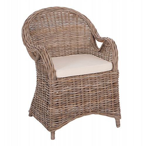 ΠΟΛΥΘΡΟΝΑ ΜΕ ΕΚΡΟΥ ΜΑΞΙΛΑΡΙ FB99536 ΚΑΦΕ RATTAN 63x65x87Υεκ.