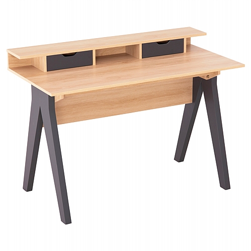 ΓΡΑΦΕΙΟ FB918290 ΜΕΛΑΜΙΝΗ ΣΕ SONAMA-ΓΚΡΙ 120x19-59x75-85,5ΥΥεκ.