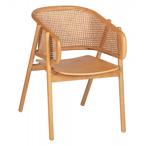 ΠΟΛΥΘΡΟΝΑ KENLEE FB99872 ΦΡΑΞΙΝΟΣ ΚΑΙ ΦΥΣΙΚΟ RATTAN RATTAN ΣΕ ΦΥΣΙΚΟ 57,5x55x81Yεκ.