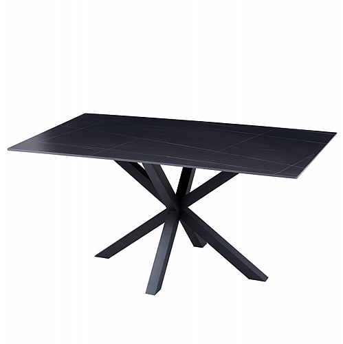 ΤΡΑΠΕΖΙ ΣΑΛΟΝΙΟΥ FB99470.04 BLACK MARBLE-ΜΑΥΡΗ ΜΕΤΑΛ.ΒΑΣΗ 120x60x45,5Yεκ.