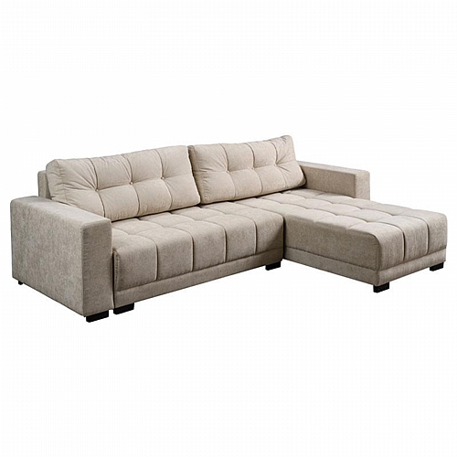 ΓΩΝΙΑΚΟΣ ΚΑΝΑΠΕΣ ΚΡΕΒΑΤΙ LONG ΜΠΕΖ 284x190x79εκ ΓΩΝΙΑΚΟΣ ΚΑΝΑΠΕΣ ΚΡΕΒΑΤΙ LONG ΜΠΕΖ 284x190x79εκ