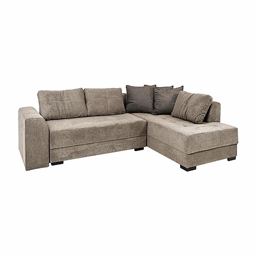 ΚΑΝΑΠΕΣ ΓΩΝΙΑ Fylliana New Mona ΜΠΕΖ ΜΕ ΓΚΡΙ ΜΑΞΙΛΑΡΙΑ 250x190x88εκ