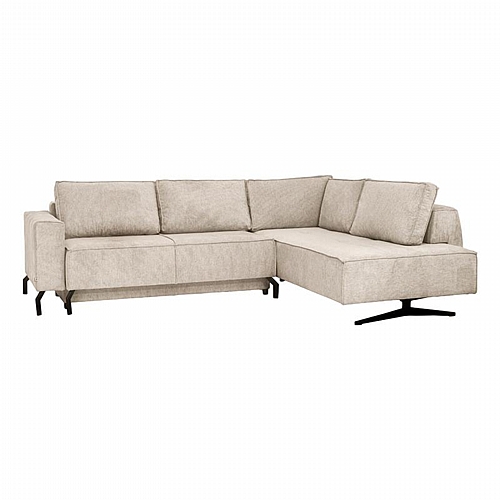ΓΩΝΙΑΚΟΣ ΚΑΝΑΠΕΣ Fylliana Madrid ΜΠΕΖ ΧΡΩΜΑ 290x210x90εκ