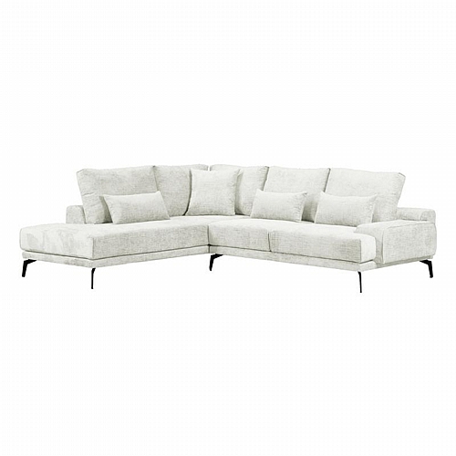 ΚΑΝΑΠΕΣ ΑΡΙΣΤΕΡΗ ΓΩΝΙΑ Fylliana Cristina ΠΕΡΛΑ ΧΡΩΜΑ 300x230x92εκ
