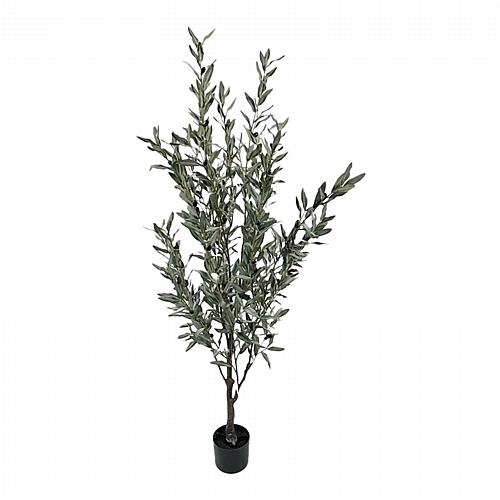 Διακοσμητικό φυτό Olive tree II σε γλάστρα Inart πράσινο pp Υ160εκ