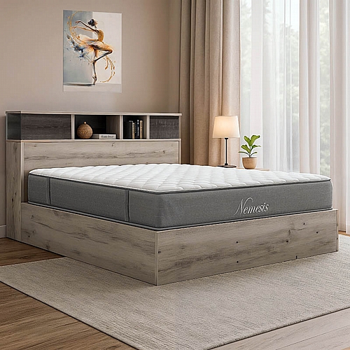 Φοιτητικό πακέτο επίπλων κρεβατοκάμαρας Ruey pakoworld σετ 2τεμ