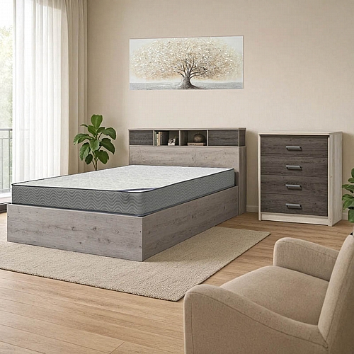 Φοιτητικό πακέτο επίπλων κρεβατοκάμαρας Dwell pakoworld σετ 3τεμ