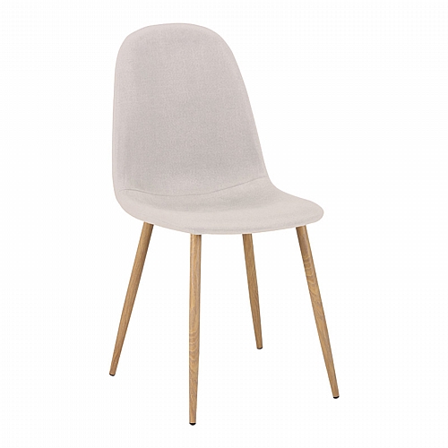 Καρέκλα Bella pakoworld ανοιχτό γκρι ύφασμα με πόδι μέταλλο σε φυσική απόχρωση 43.5x52x89εκ Καρέκλα Bella pakoworld ανοιχτό γκρι ύφασμα με πόδι μέταλλο σε φυσική απόχρωση 43.5x52x89εκ