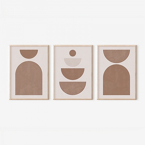 Πίνακας Loana pakoworld τρίπτυχος με ψηφιακή εκτύπωση και πλαίσιο 33x1.5x48εκ Πίνακας Loana pakoworld τρίπτυχος με ψηφιακή εκτύπωση και πλαίσιο 33x1.5x48εκ