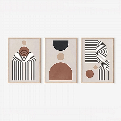 Πίνακας Klentie pakoworld τρίπτυχος με ψηφιακή εκτύπωση και πλαίσιο 33x1.5x48εκ Πίνακας Klentie pakoworld τρίπτυχος με ψηφιακή εκτύπωση και πλαίσιο 33x1.5x48εκ