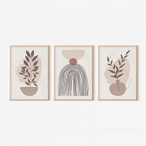 Πίνακας Frendy pakoworld τρίπτυχος με ψηφιακή εκτύπωση και πλαίσιο 33x1.5x48εκ Πίνακας Frendy pakoworld τρίπτυχος με ψηφιακή εκτύπωση και πλαίσιο 33x1.5x48εκ