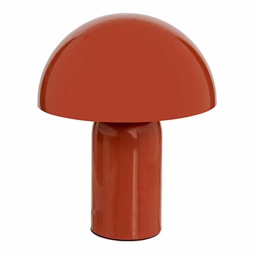 Επιτραπέζιο φωτιστικό Mushi pakoworld μέταλλο σε terracotta απόχρωση Φ20x24,5εκ
